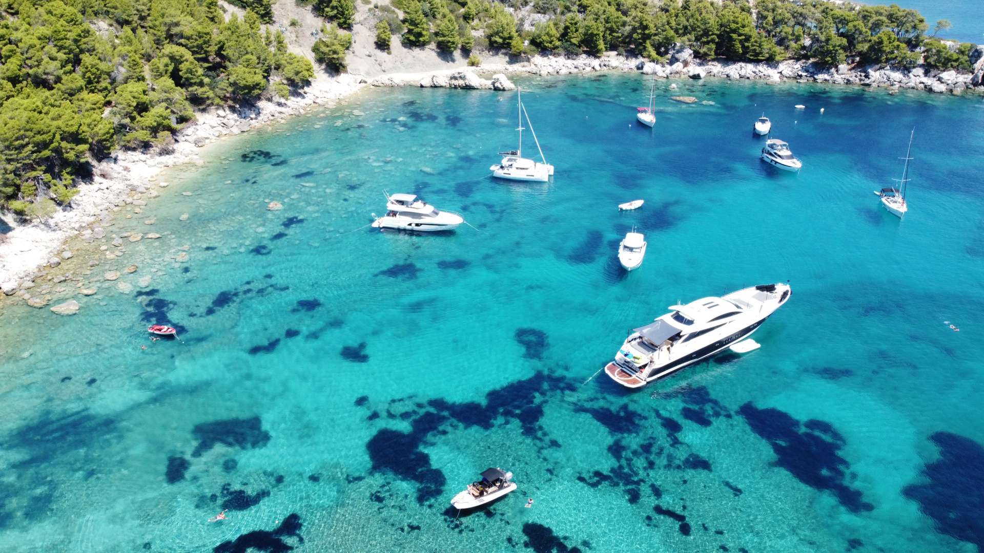 Croatian Adriatic islands and historic coastal town