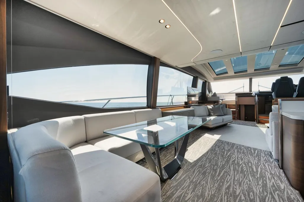 Princess V78 flybridge luxury motor yacht with sea view French Riviera