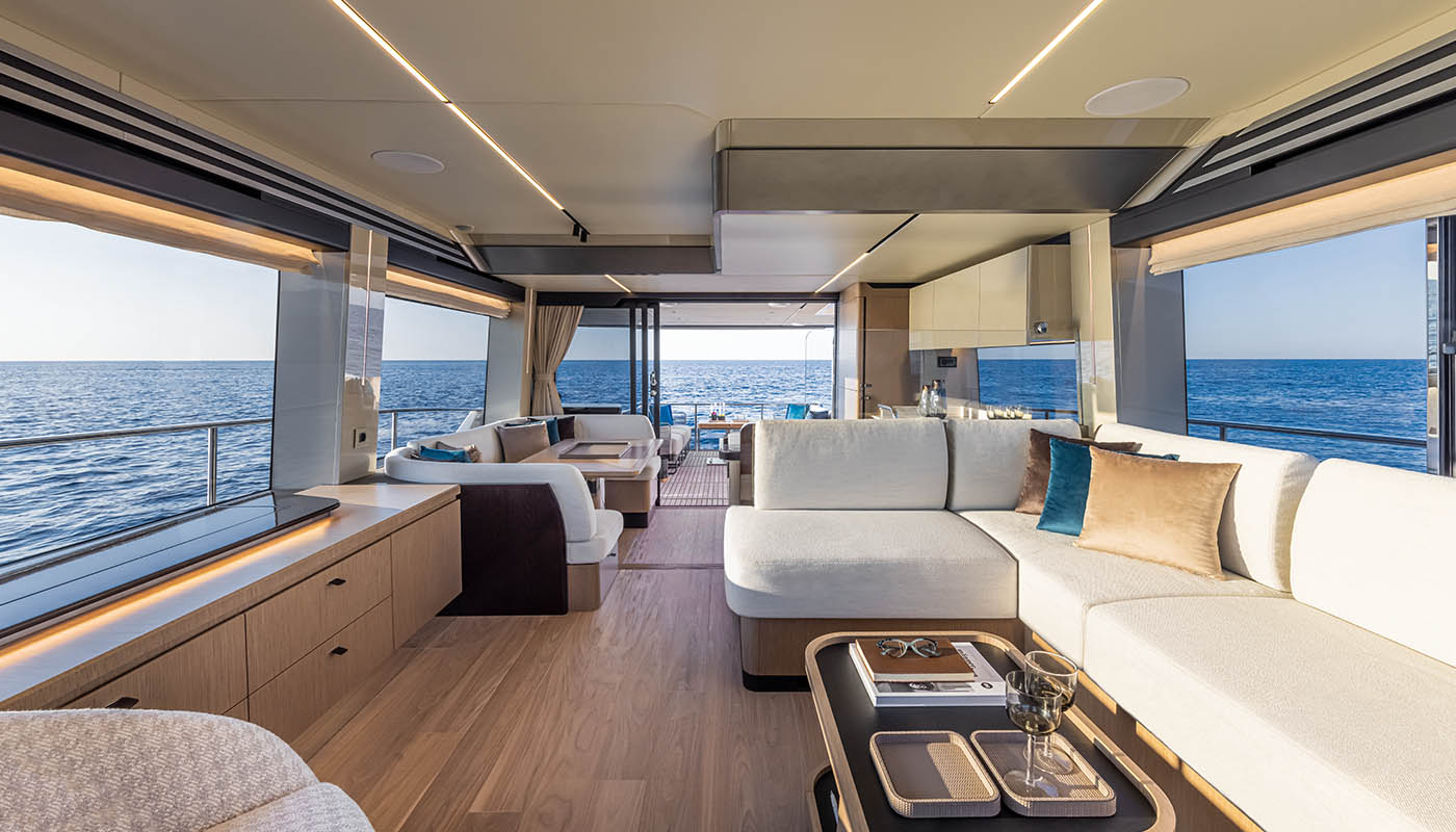 Absolute 60 luxury yacht charter cruising in Sardinia near Costa Smeralda