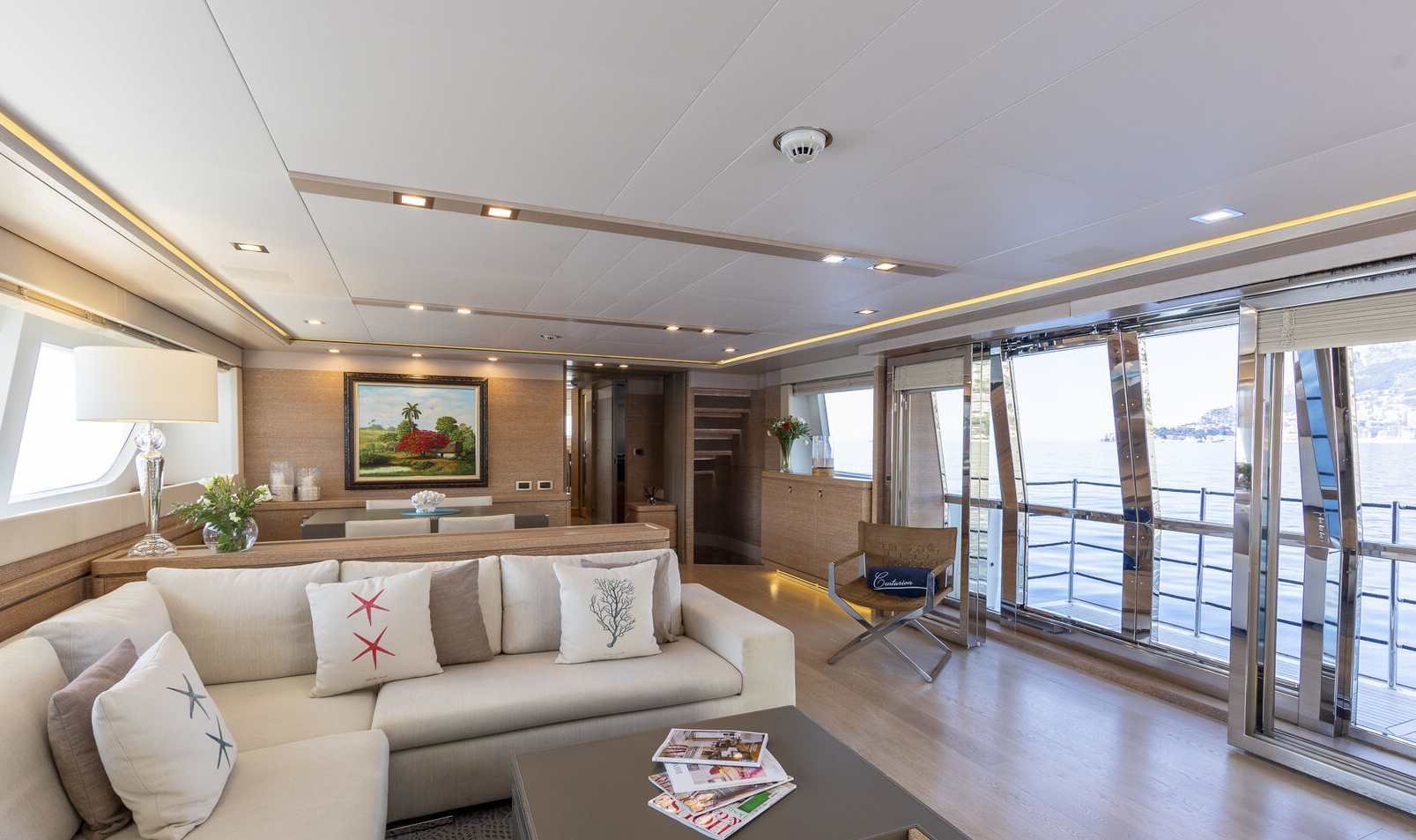 CENTURION 107ft Custom Line luxury motor yacht available for charter in the Western Mediterranean