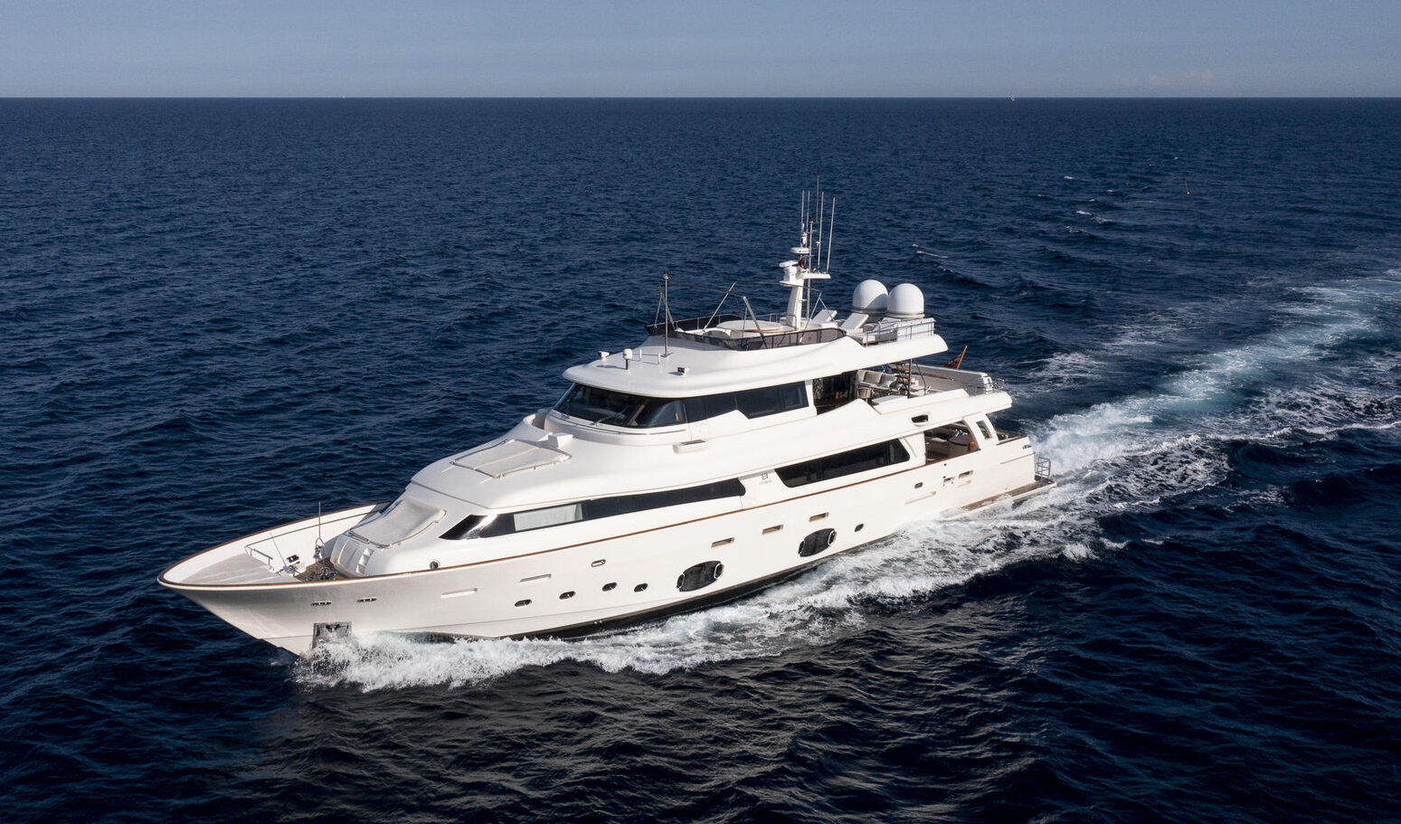 CENTURION 107ft Custom Line luxury motor yacht available for charter in the Western Mediterranean