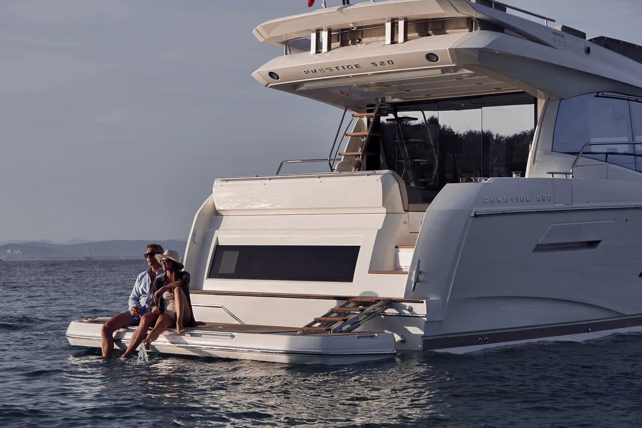 Luxury yacht cruising along the French Riviera