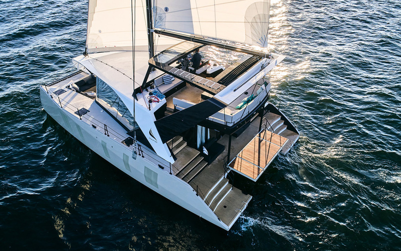 Luxury Wave 50 Catamaran for Charter in Sardinia – 5 En-Suite Cabins