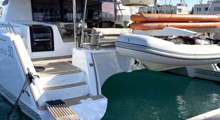 Luxury Catamaran Charter in Sardinia – Saba 50 “Lamela” by Fountaine Pajot