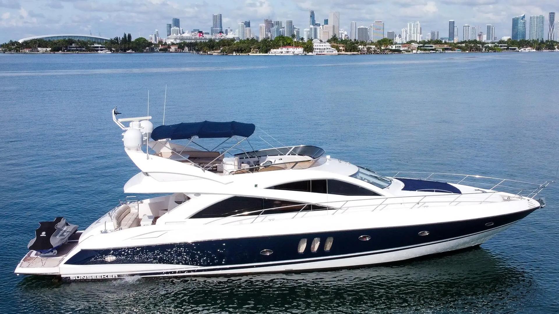 Sunseeker 66 ft motor yacht for rent in Miami, Florida