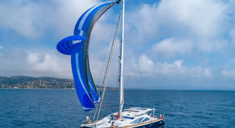 Charter Curanta Cridhe, a luxury sailing catamaran cruising the Mediterranean