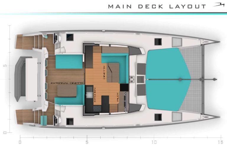 C-Cat 48 luxury performance catamaran for charter in Sardinia Porto Cervo