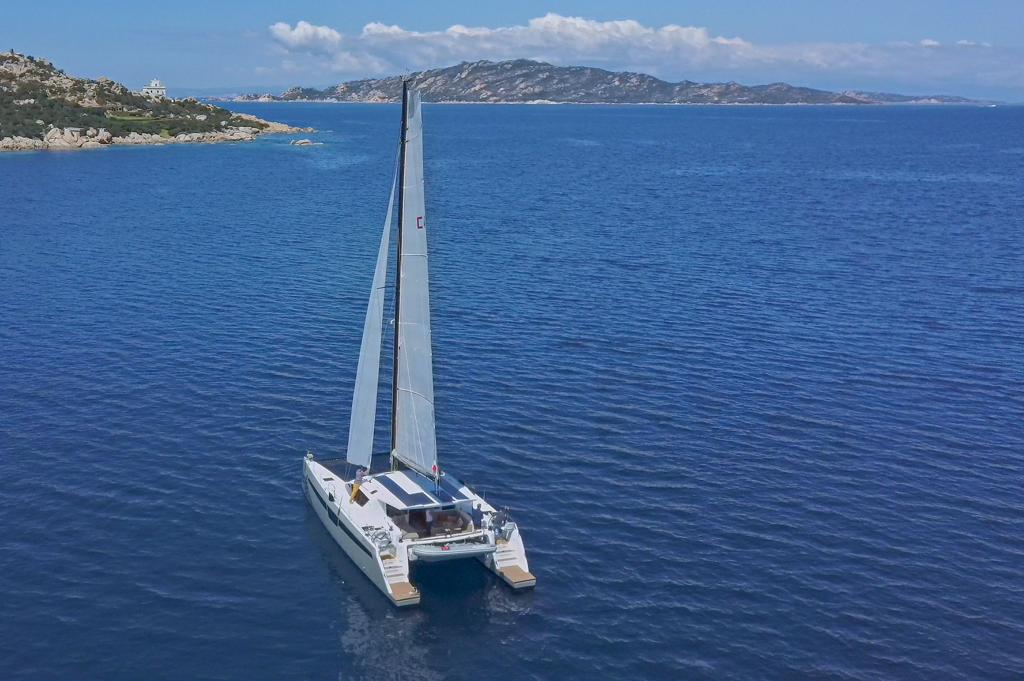 C-Cat 48 luxury performance catamaran for charter in Sardinia Porto Cervo