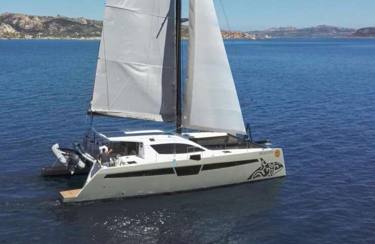 C-Cat 48 luxury performance catamaran for charter in Sardinia Porto Cervo