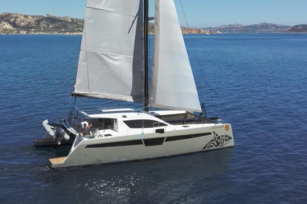 C-Cat 48 luxury performance catamaran for charter in Sardinia Porto Cervo