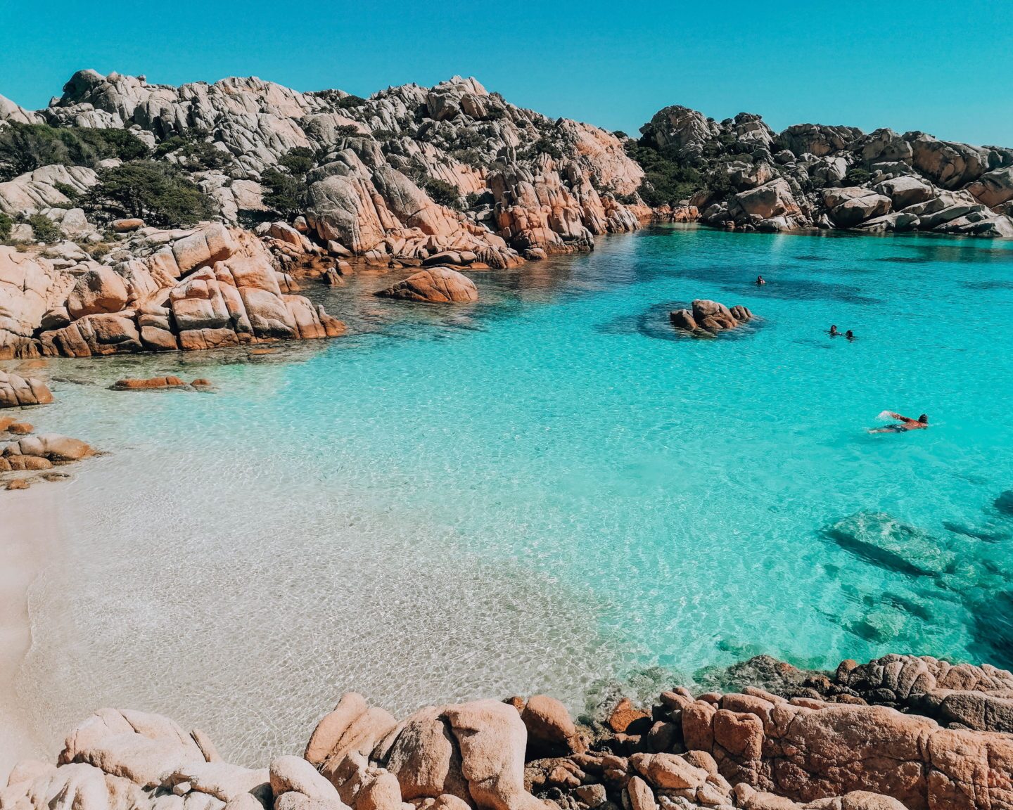 Cala-Coticcio-Sardinia-catamaran-charter