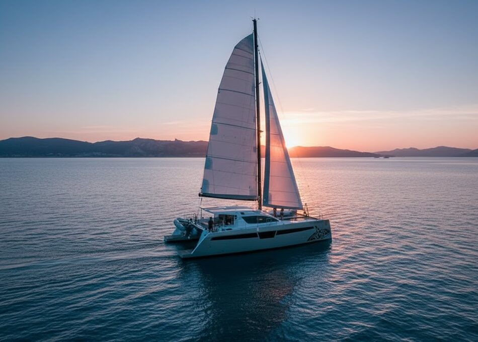 Experience the magic of 6:00 AM in Cala Coticcio. From waking up in a unique bow-net tent to brewing espresso in an open-space galley, discover why the C-Cat 48 is the ultimate performance catamaran for exploring the hidden coves of Sardinia.
