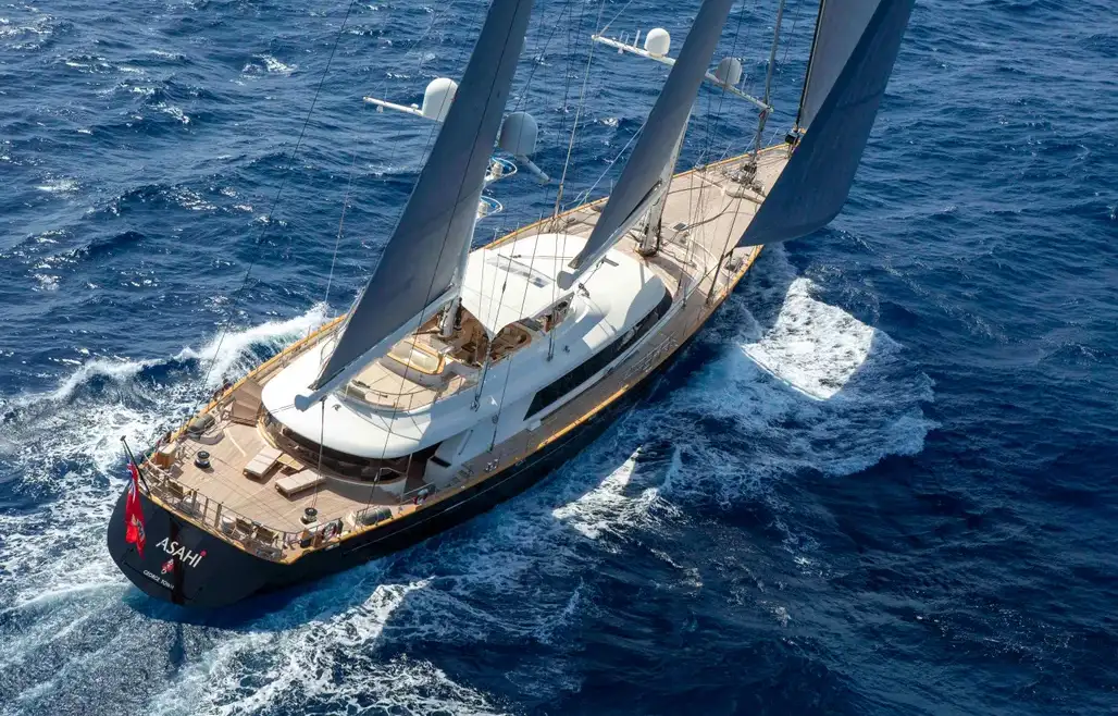 ASAHI 56M Perini Navi | Luxury Sailing Yacht Sale & Sardinia Charter