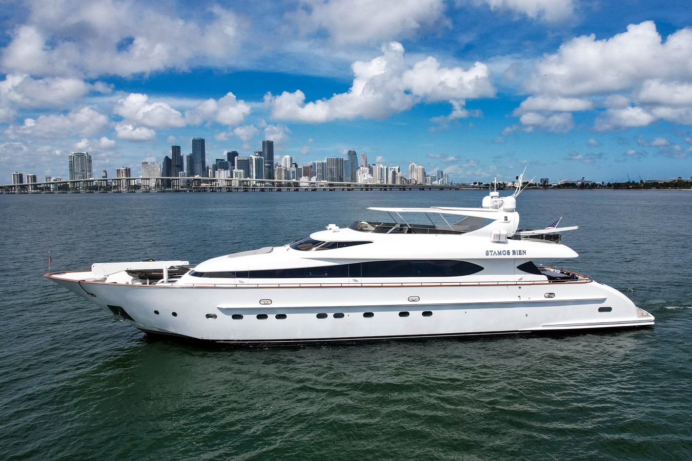 Maiora 110 luxury yacht charter in Miami