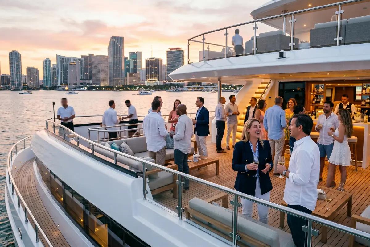 Corporate Yacht Charter in Miami: Private Business Events